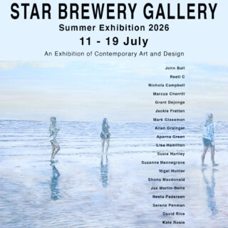 Pleased to be a part of this inaugural Star Brewery Gallery Summer Exhibition, nineteen contemporary artists, including painting, drawing, sculpture, jewellery, and handbags, reflecting a range of media, styles and perspectives all members of the @makers directory